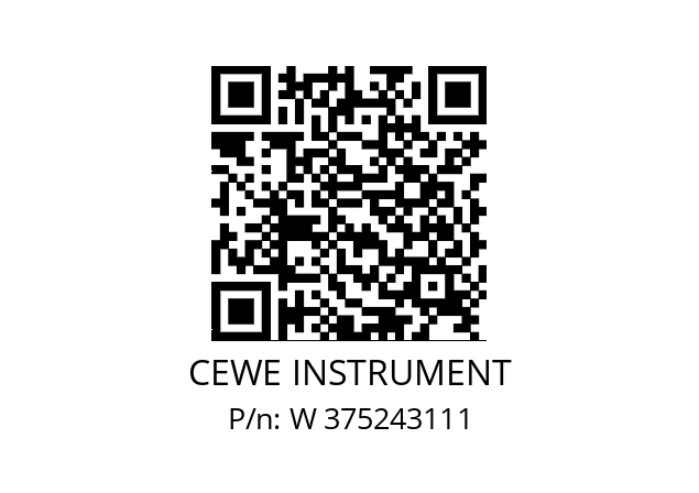   CEWE INSTRUMENT W 375243111