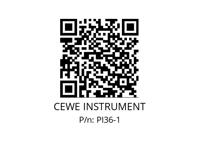   CEWE INSTRUMENT PI36-1