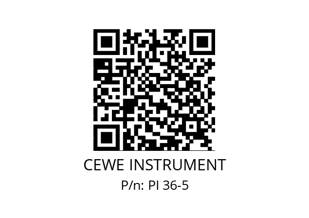   CEWE INSTRUMENT PI 36-5