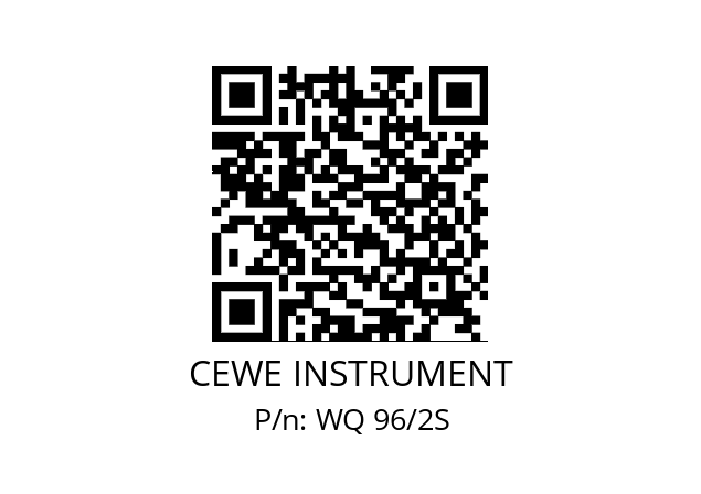   CEWE INSTRUMENT WQ 96/2S