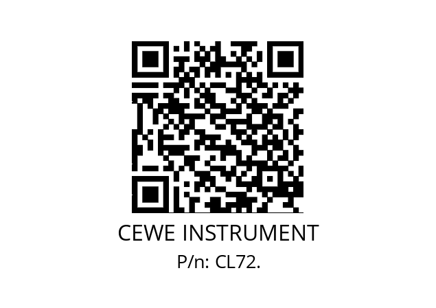   CEWE INSTRUMENT CL72.