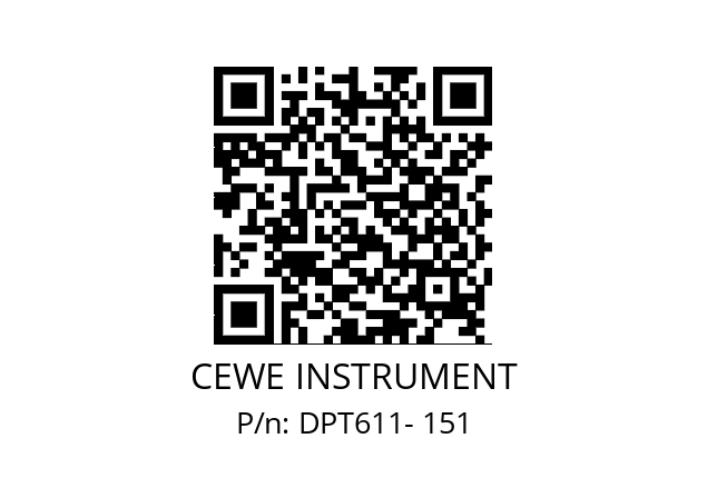   CEWE INSTRUMENT DPT611- 151