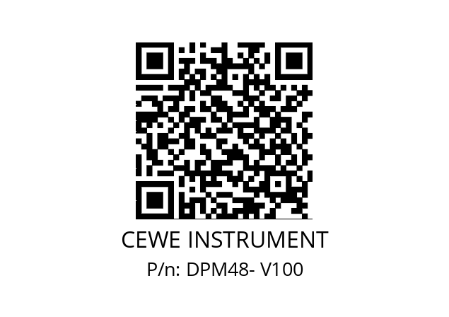   CEWE INSTRUMENT DPM48- V100