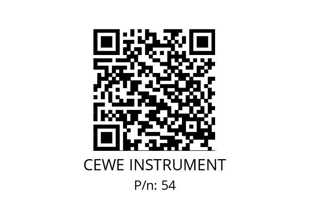   CEWE INSTRUMENT 54