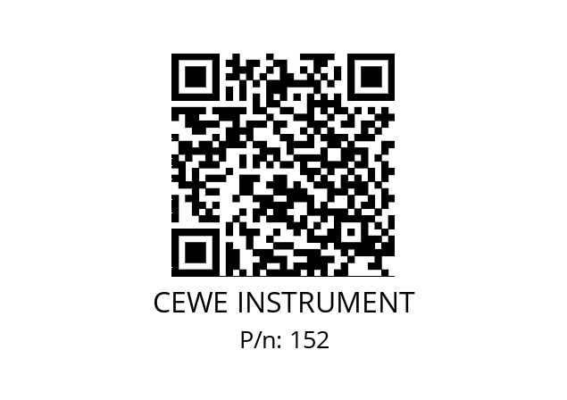   CEWE INSTRUMENT 152