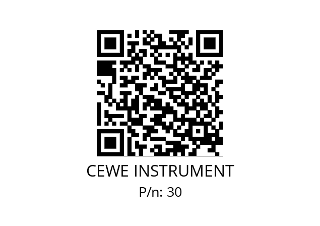   CEWE INSTRUMENT 30