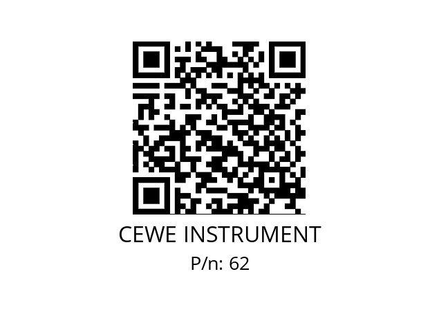   CEWE INSTRUMENT 62