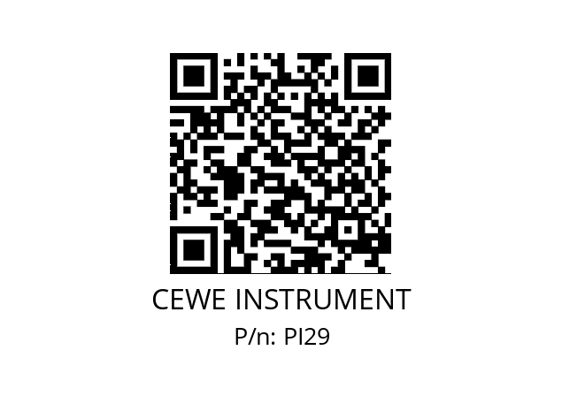   CEWE INSTRUMENT PI29