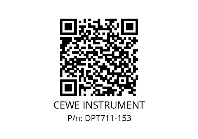   CEWE INSTRUMENT DPT711-153