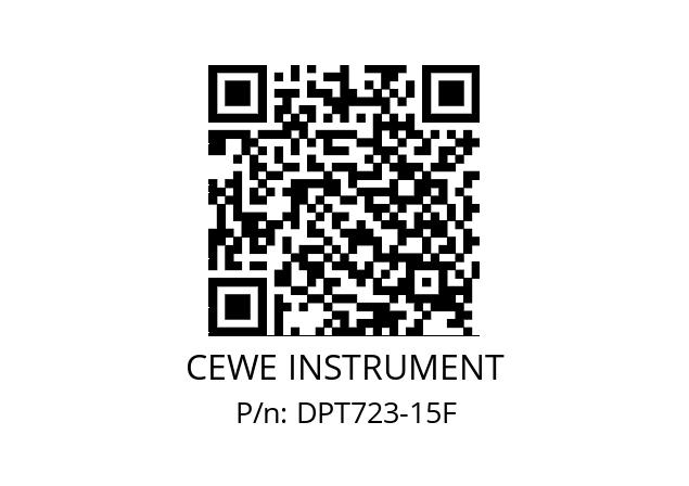   CEWE INSTRUMENT DPT723-15F