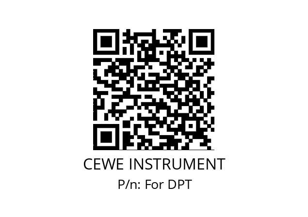   CEWE INSTRUMENT For DPT