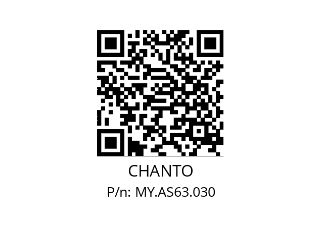   CHANTO MY.AS63.030