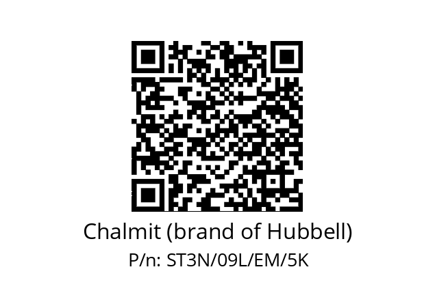   Chalmit (brand of Hubbell) ST3N/09L/EM/5K