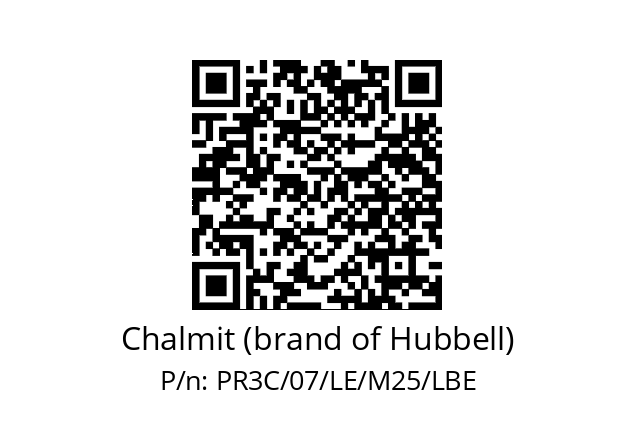   Chalmit (brand of Hubbell) PR3C/07/LE/M25/LBE