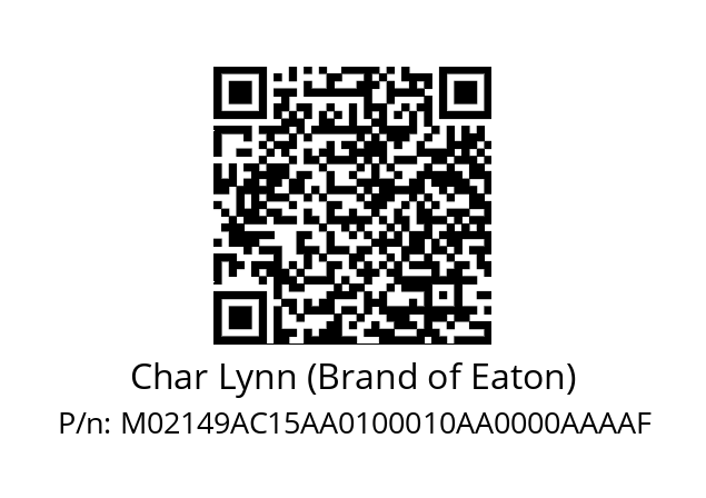   Char Lynn (Brand of Eaton) M02149AC15AA0100010AA0000AAAAF