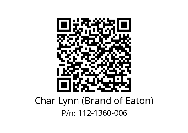   Char Lynn (Brand of Eaton) 112-1360-006