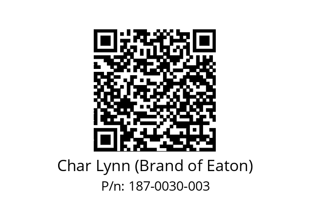   Char Lynn (Brand of Eaton) 187-0030-003