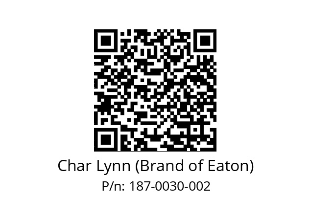   Char Lynn (Brand of Eaton) 187-0030-002