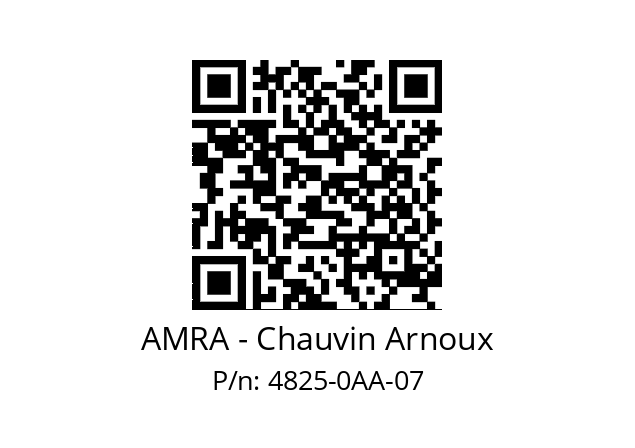   AMRA - Chauvin Arnoux 4825-0AA-07