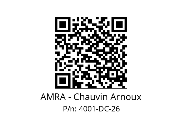   AMRA - Chauvin Arnoux 4001-DC-26