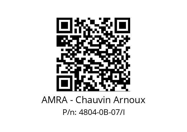   AMRA - Chauvin Arnoux 4804-0B-07/I