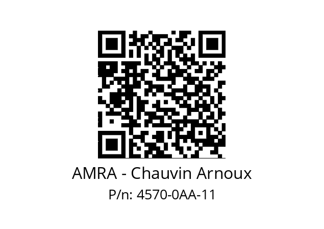   AMRA - Chauvin Arnoux 4570-0AA-11