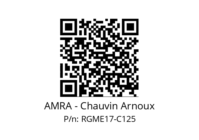   AMRA - Chauvin Arnoux RGME17-C125