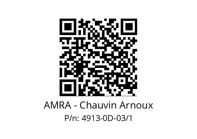   AMRA - Chauvin Arnoux 4913-0D-03/1