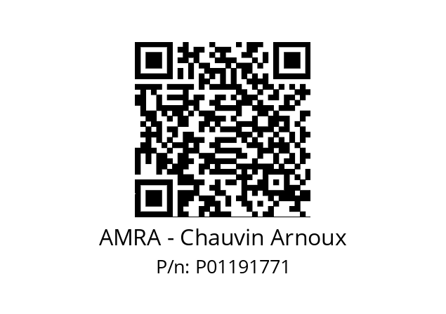   AMRA - Chauvin Arnoux P01191771