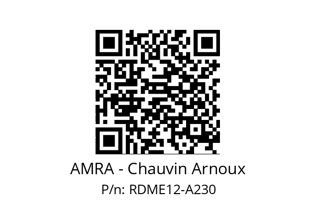   AMRA - Chauvin Arnoux RDME12-A230