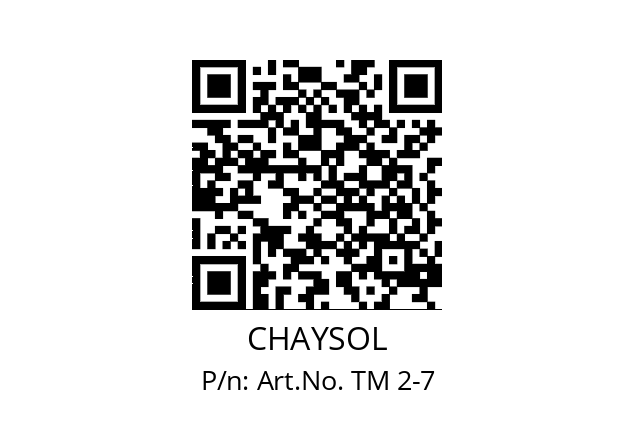   CHAYSOL Art.No. TM 2-7