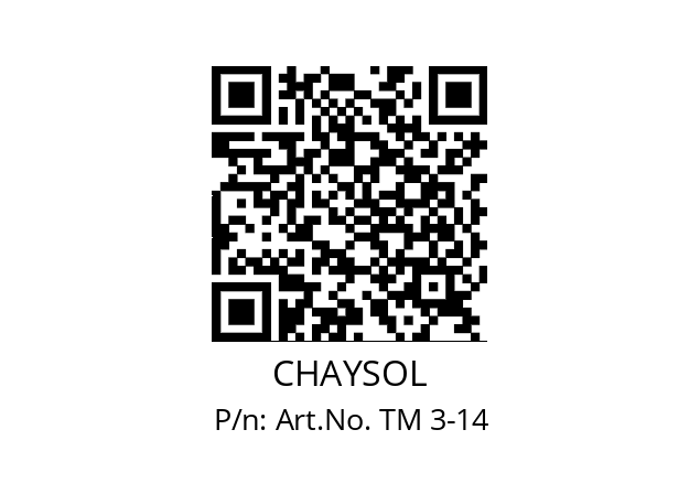   CHAYSOL Art.No. TM 3-14