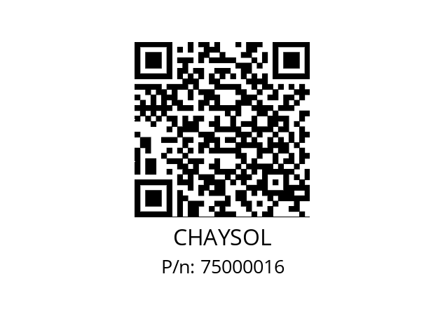   CHAYSOL 75000016