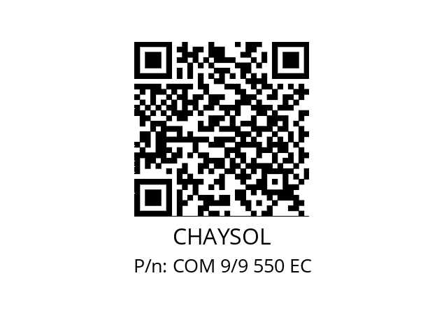   CHAYSOL COM 9/9 550 EC