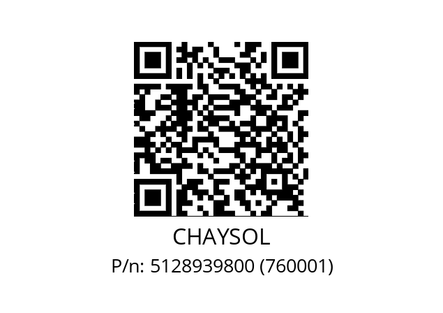   CHAYSOL 5128939800 (760001)