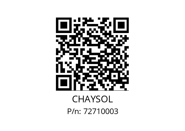   CHAYSOL 72710003