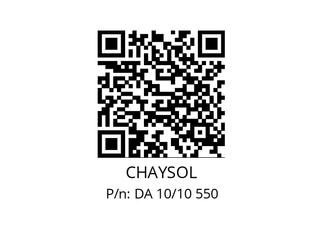   CHAYSOL DA 10/10 550