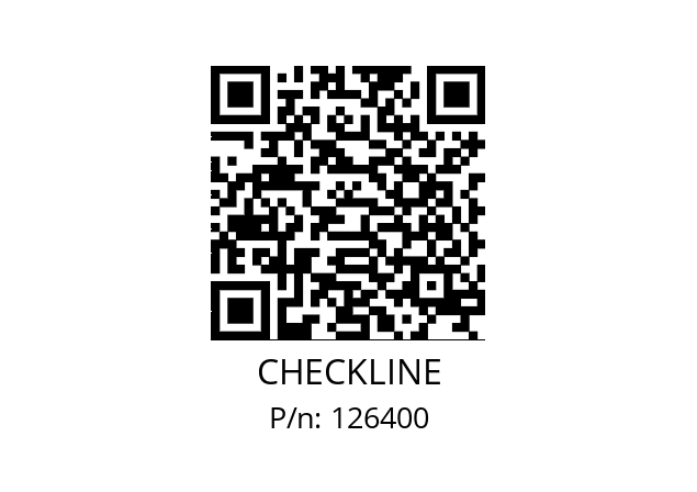   CHECKLINE 126400