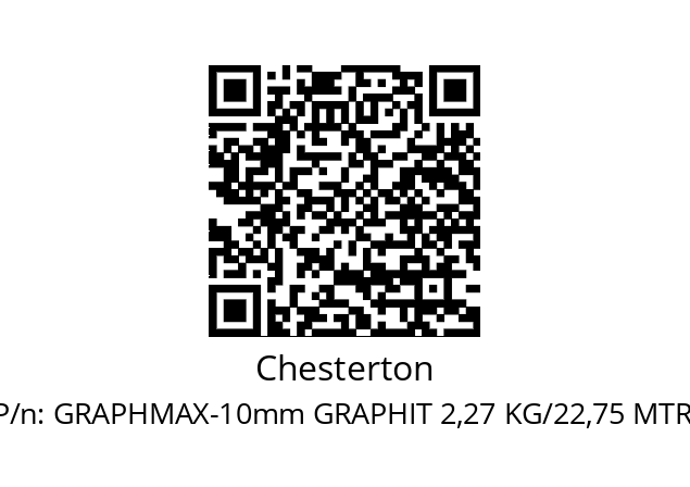   Chesterton GRAPHMAX-10mm GRAPHIT 2,27 KG/22,75 MTR.