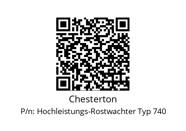   Chesterton Hochleistungs-Rostwachter Typ 740