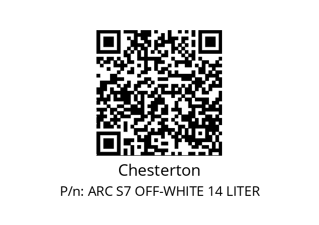   Chesterton ARC S7 OFF-WHITE 14 LITER