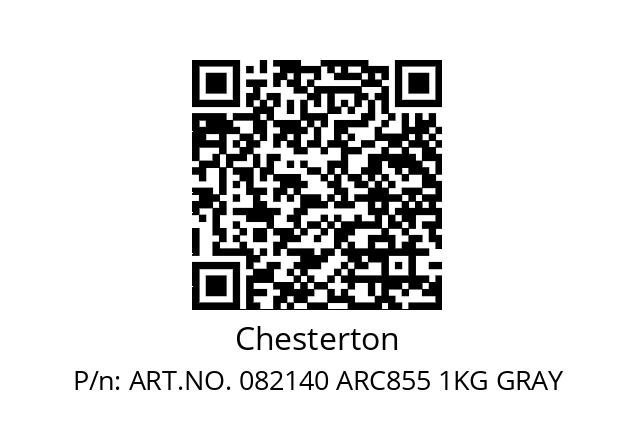   Chesterton ART.NO. 082140 ARC855 1KG GRAY