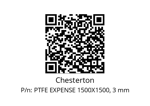   Chesterton PTFE EXPENSE 1500X1500, 3 mm