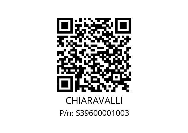   CHIARAVALLI S39600001003