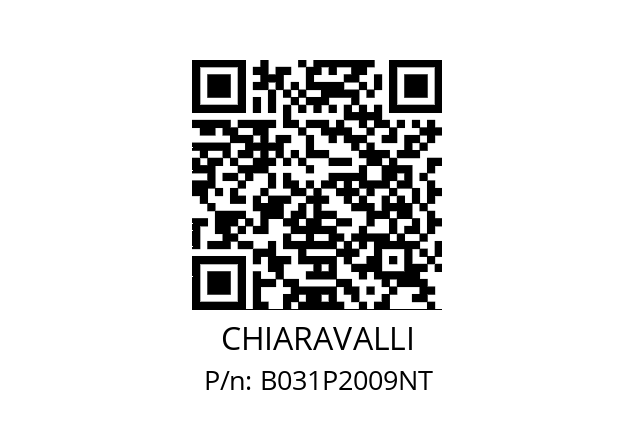   CHIARAVALLI B031P2009NT