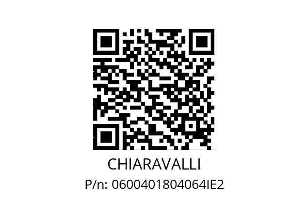   CHIARAVALLI 0600401804064IE2