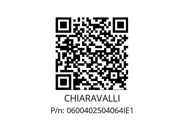   CHIARAVALLI 0600402504064IE1