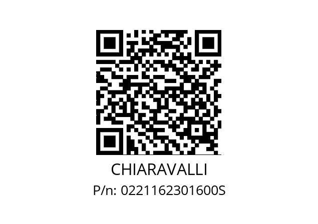   CHIARAVALLI 0221162301600S