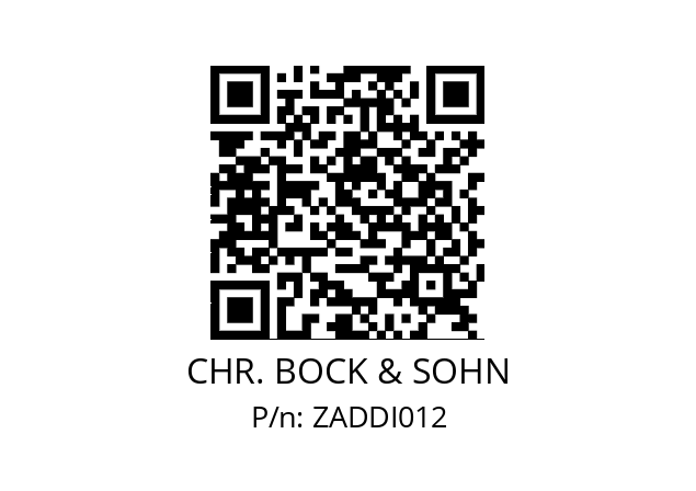   CHR. BOCK & SOHN ZADDI012