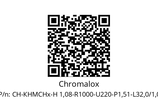   Chromalox СН-КНМСНх-Н 1,08-R1000-U220-P1,51-L32,0/1,0